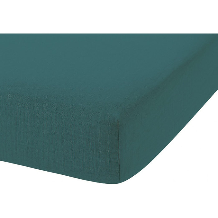 Drap Housse - Bonnet:30cm - 100% gaze De Coton Canard
