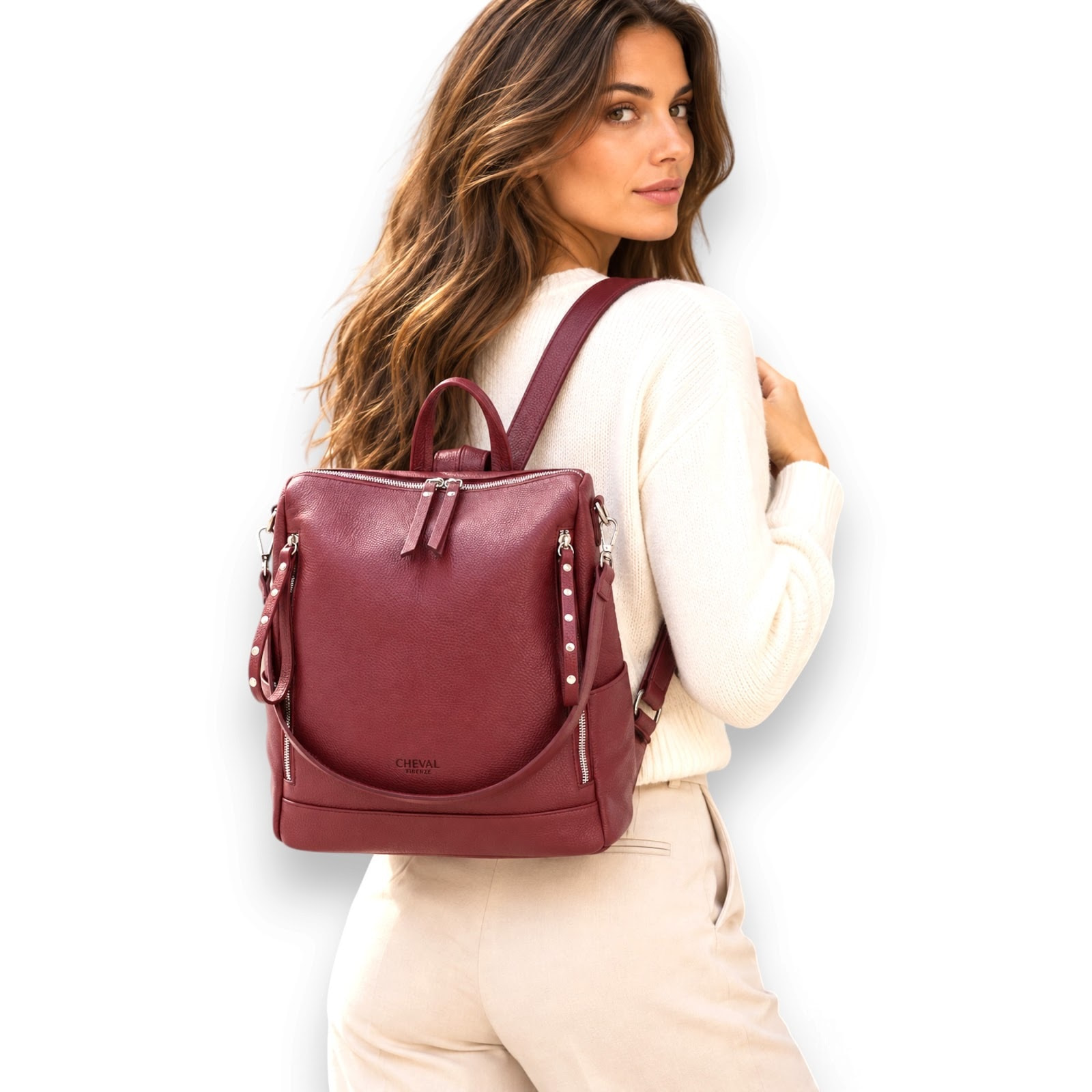 Zaino Cheval Firenze Virna Bordeaux