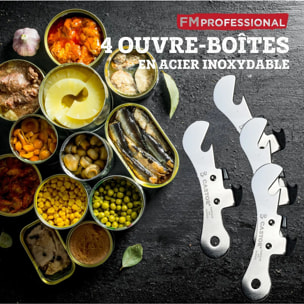 Lot de 4 ouvre-boites FM Professional