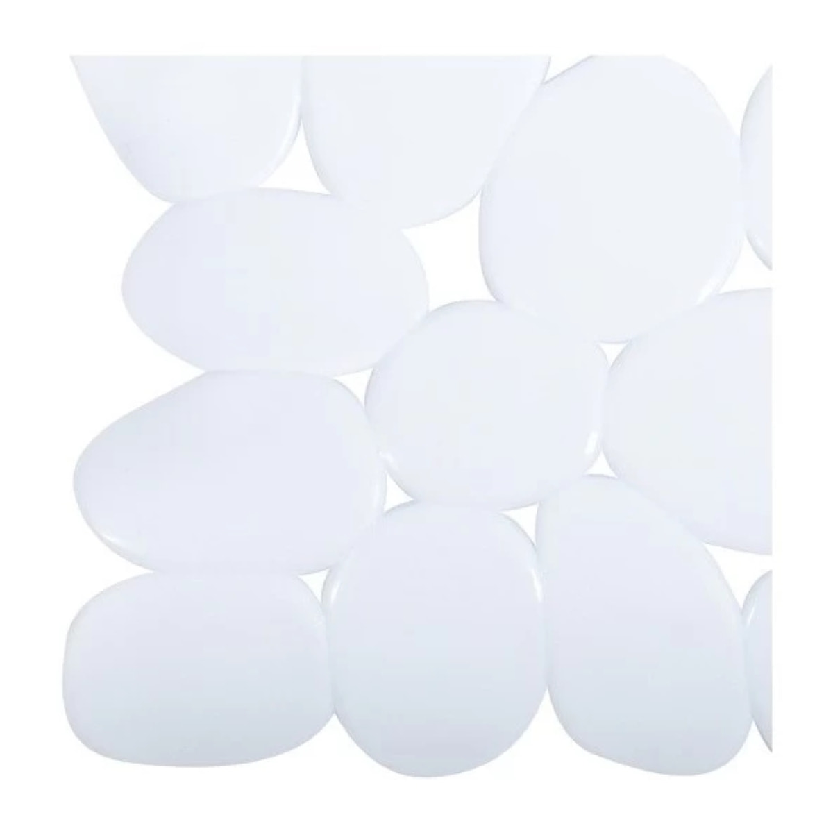 Tapis Fond de douche PVC GALETS 53x53cm Blanc MSV