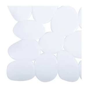 Tapis Fond de douche PVC GALETS 53x53cm Blanc MSV