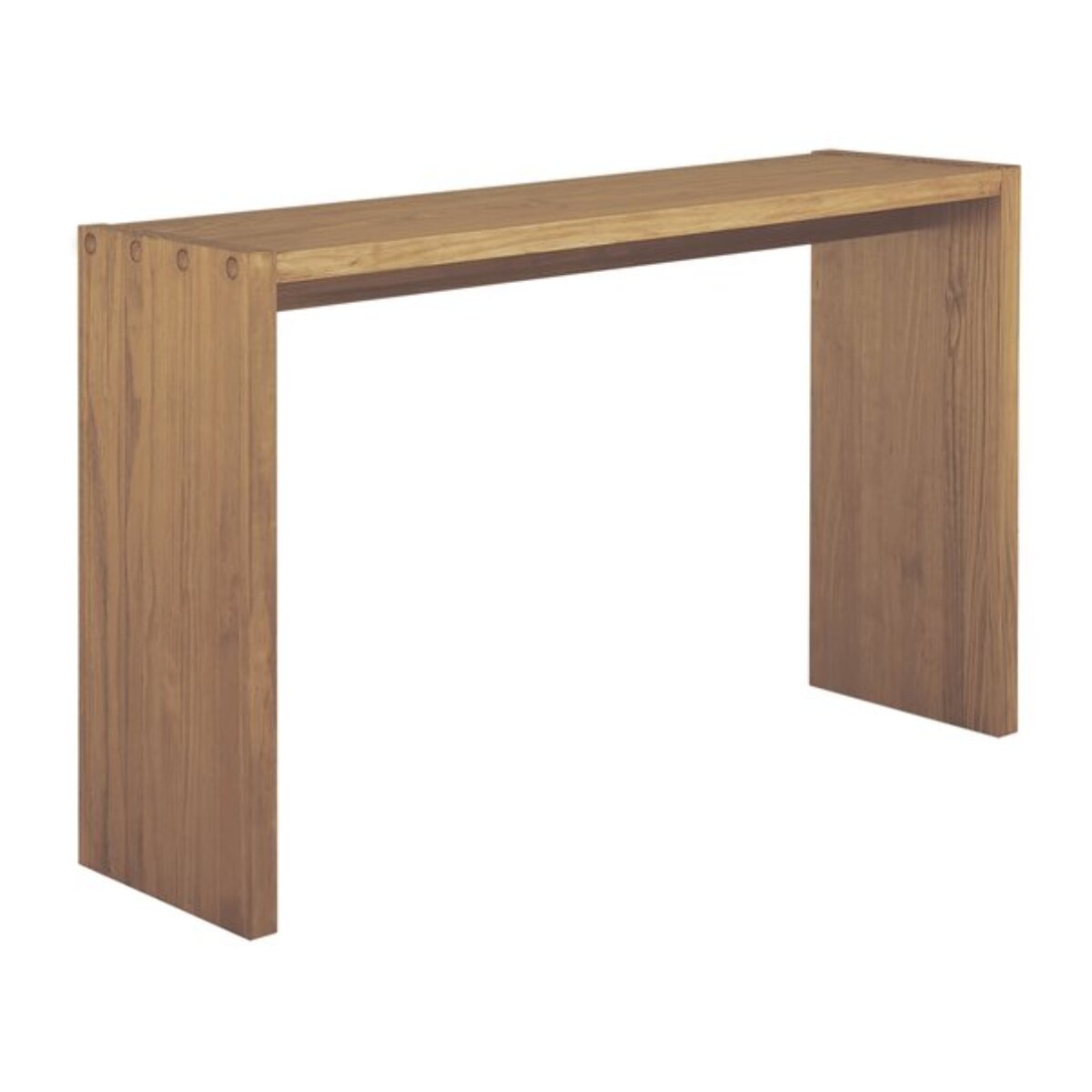 Meuble d'entrée Bitam -bois massif d'araucaria-couleur lixa 120 x 75 x 35 cm