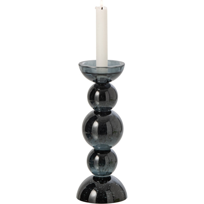 J-Line chandelier - verre - bleu pétrole - small