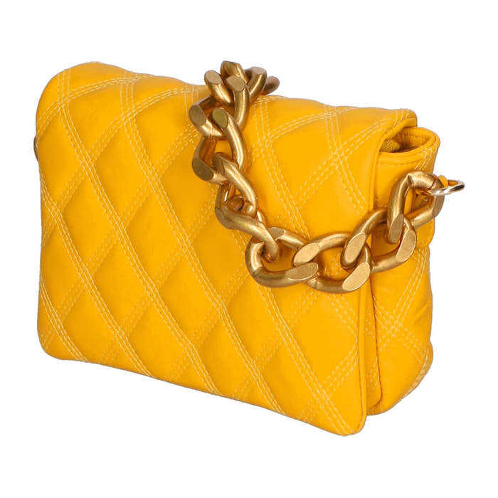 Borsa a mano da donna - Modello Adriana - Vera pelle - 20.0 x 14.0 x 6.5 cm