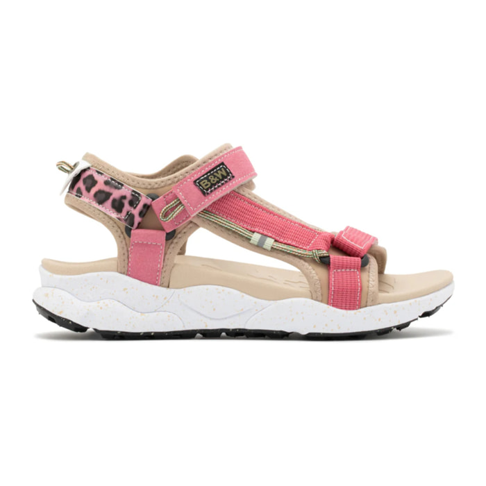 Sandalias Deportivas para Niña con Estampado Animal Print y Cierre de Velcro Ajustable