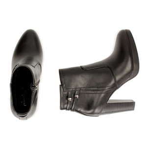 Ankle boots neri, tacco 10 cm
