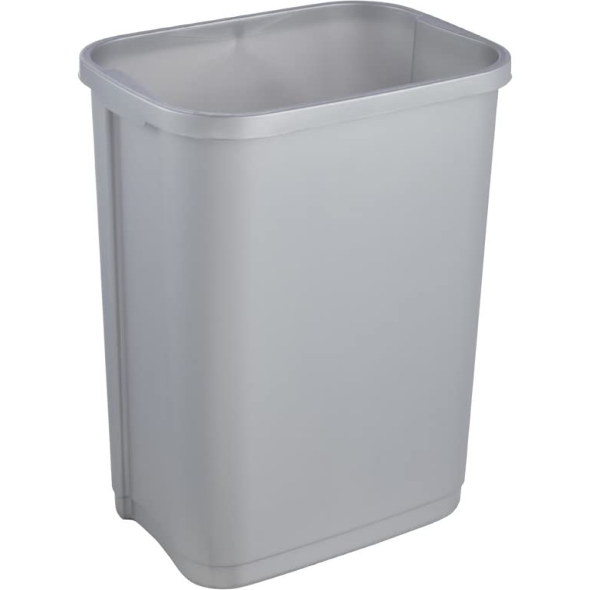 Cubo de Basura con Tapa Basculante, Swantje, Plateado