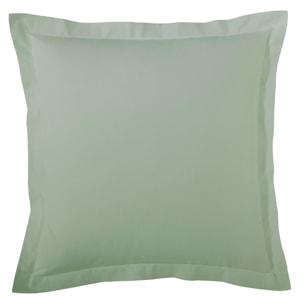 Taie d’oreiller percale de coton made in France - Vert Olive