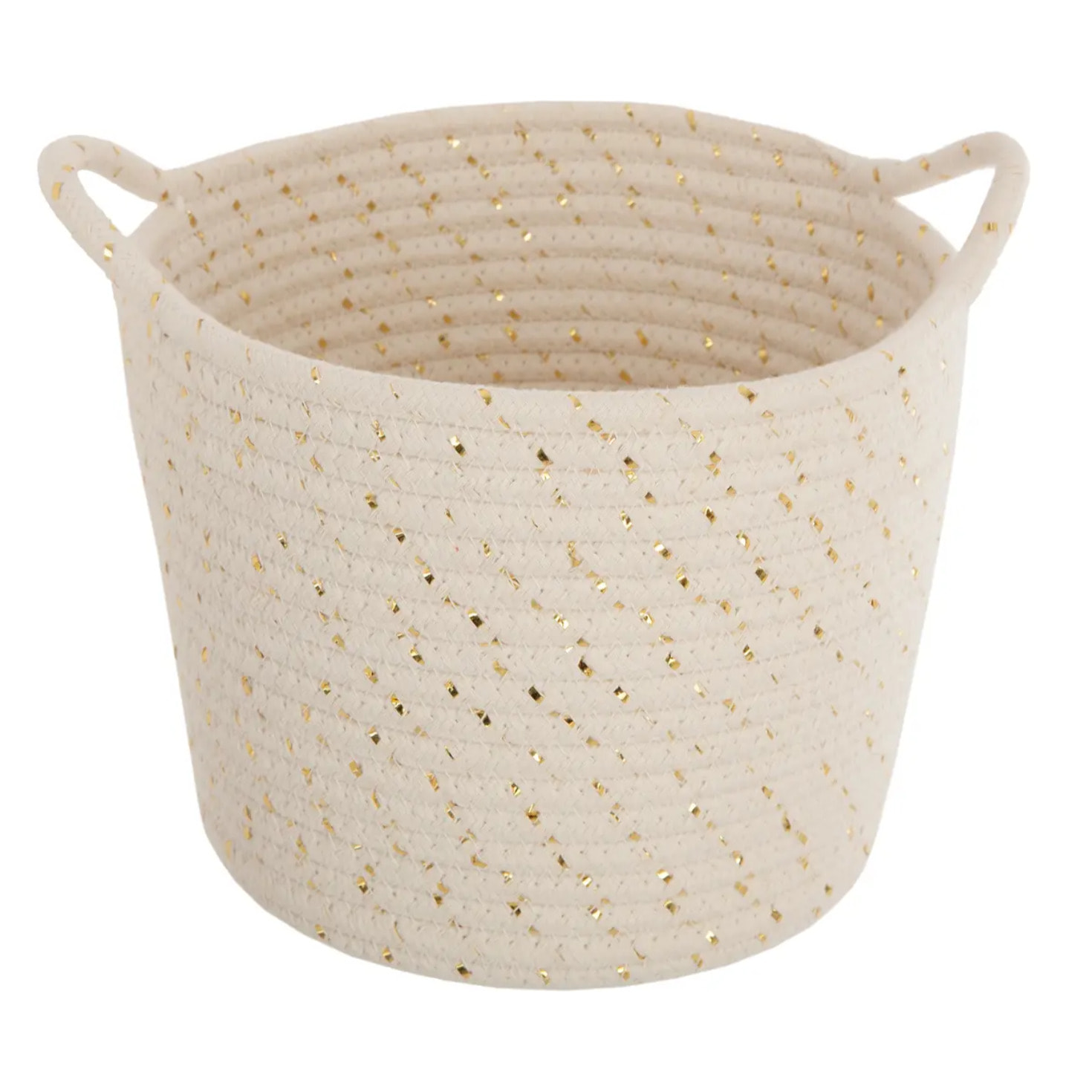 Set de 3 paniers "Lurex" beige D19,5/22/24cm