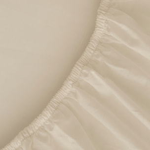 Drap housse réglable 100% algodón BEIGE