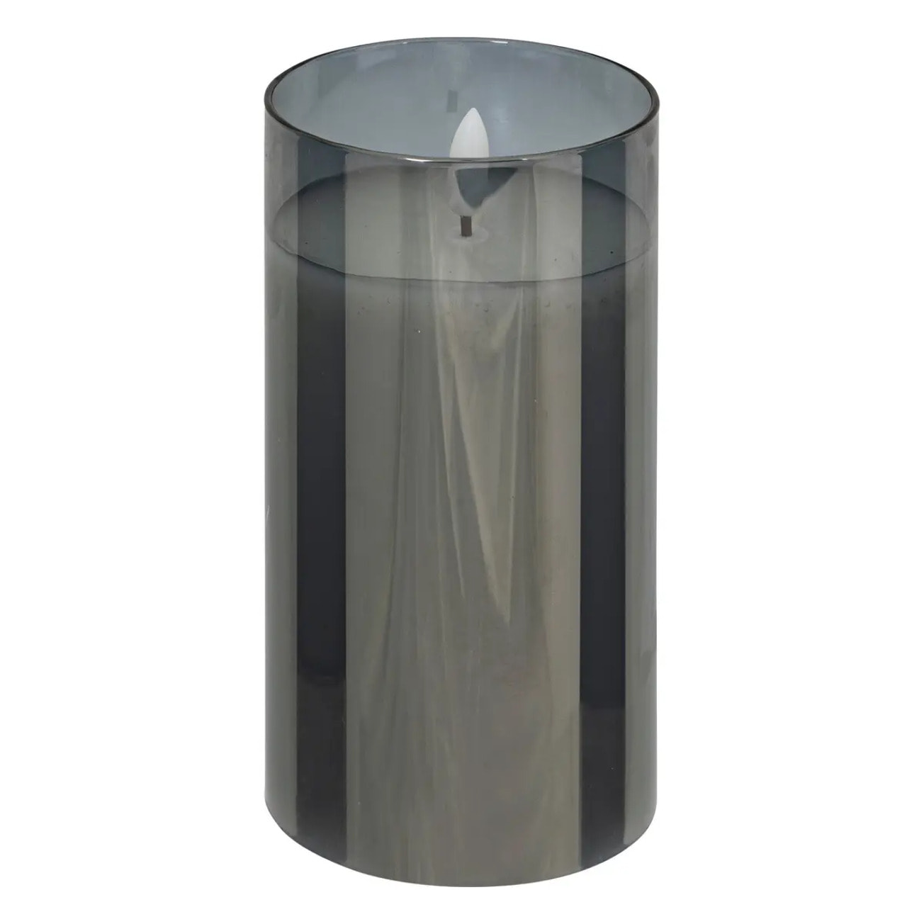 Coffret 3 bougies LED Sena noir H10/12/15cm