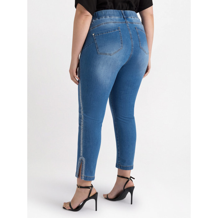 Fiorella Rubino - Jeggings con bordado - Azul