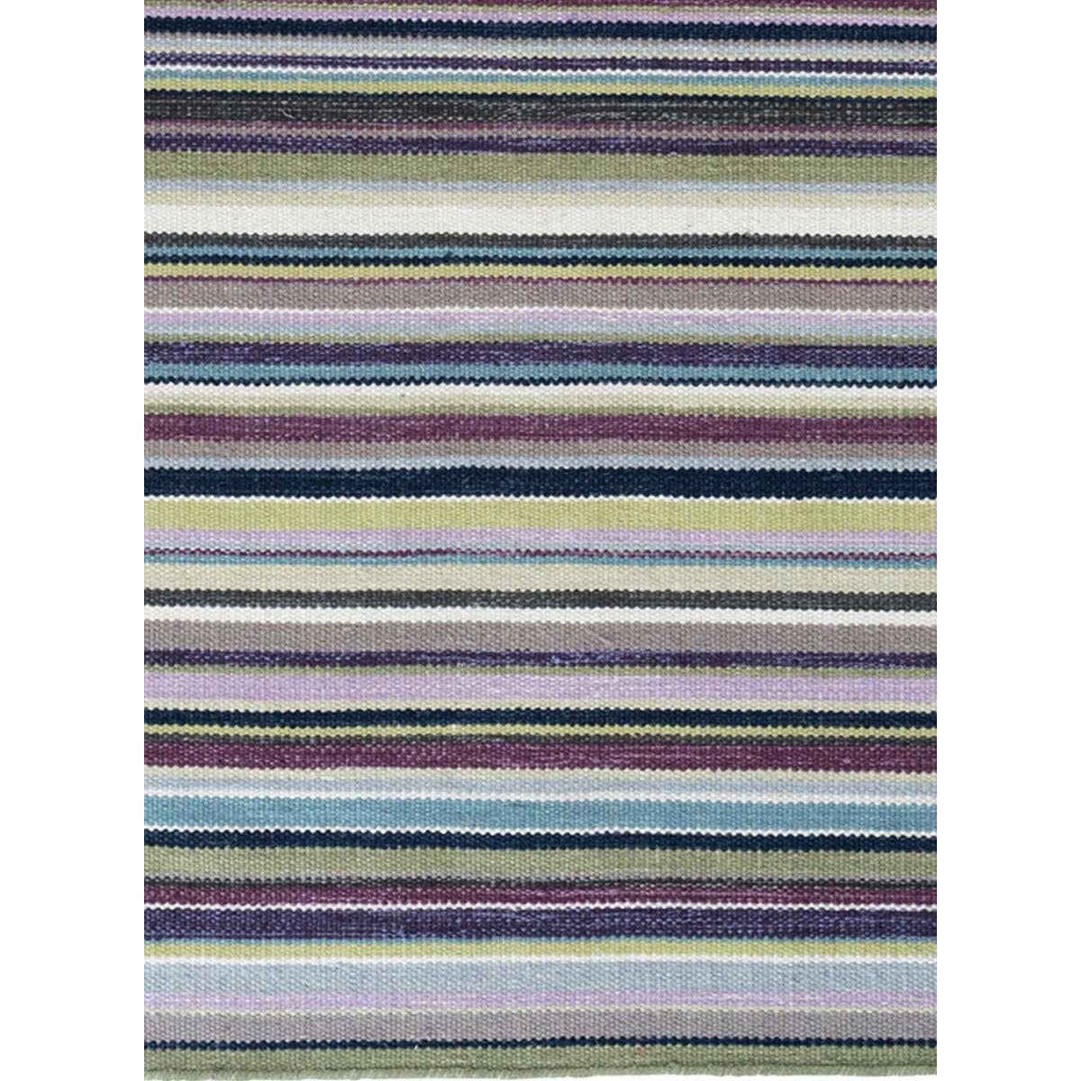 Tapis kilim 200x300 rectangle fait main en laine violet motif géométrique