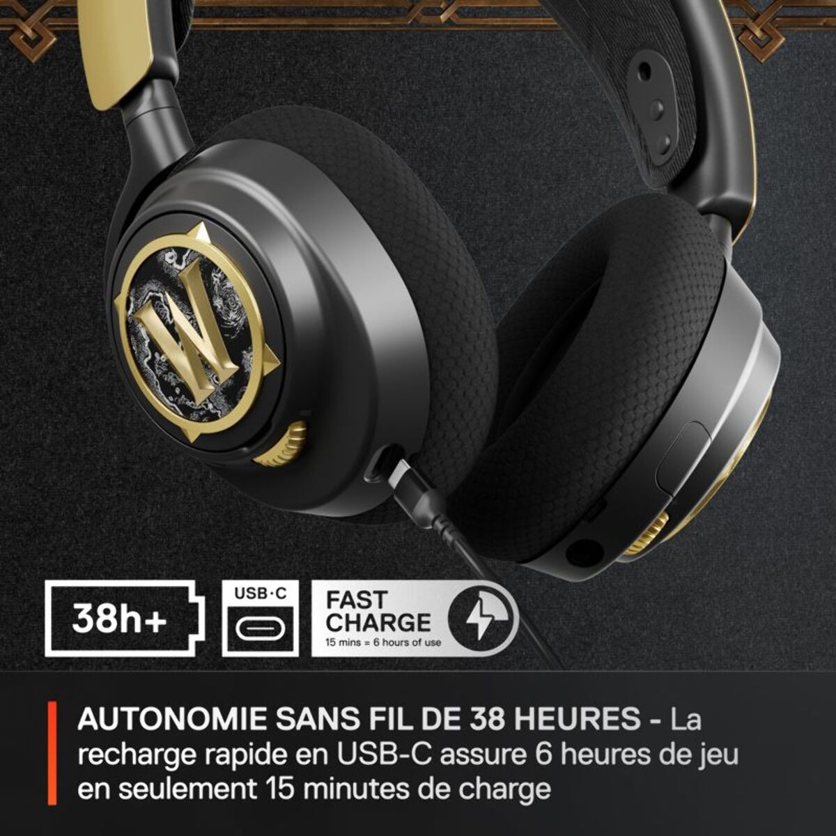 Casque gamer STEELSERIES Arctis Nova 7 WOW Edition