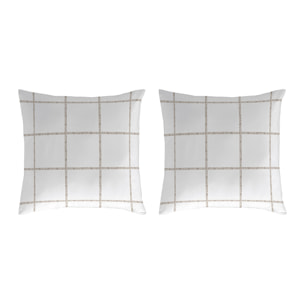 2 Fundas de almohada El Caballo 50x50 cm LEVIATAN B Lino - 100% algodón -