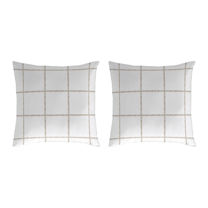 2 Fundas de almohada El Caballo 50x50 cm LEVIATAN B Lino - 100% algodón -