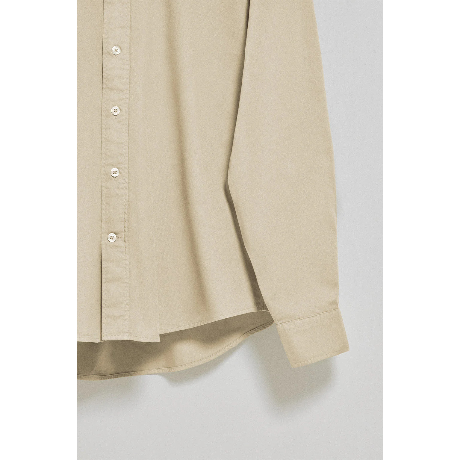 Camicia loose fit beige con logo Polo Club