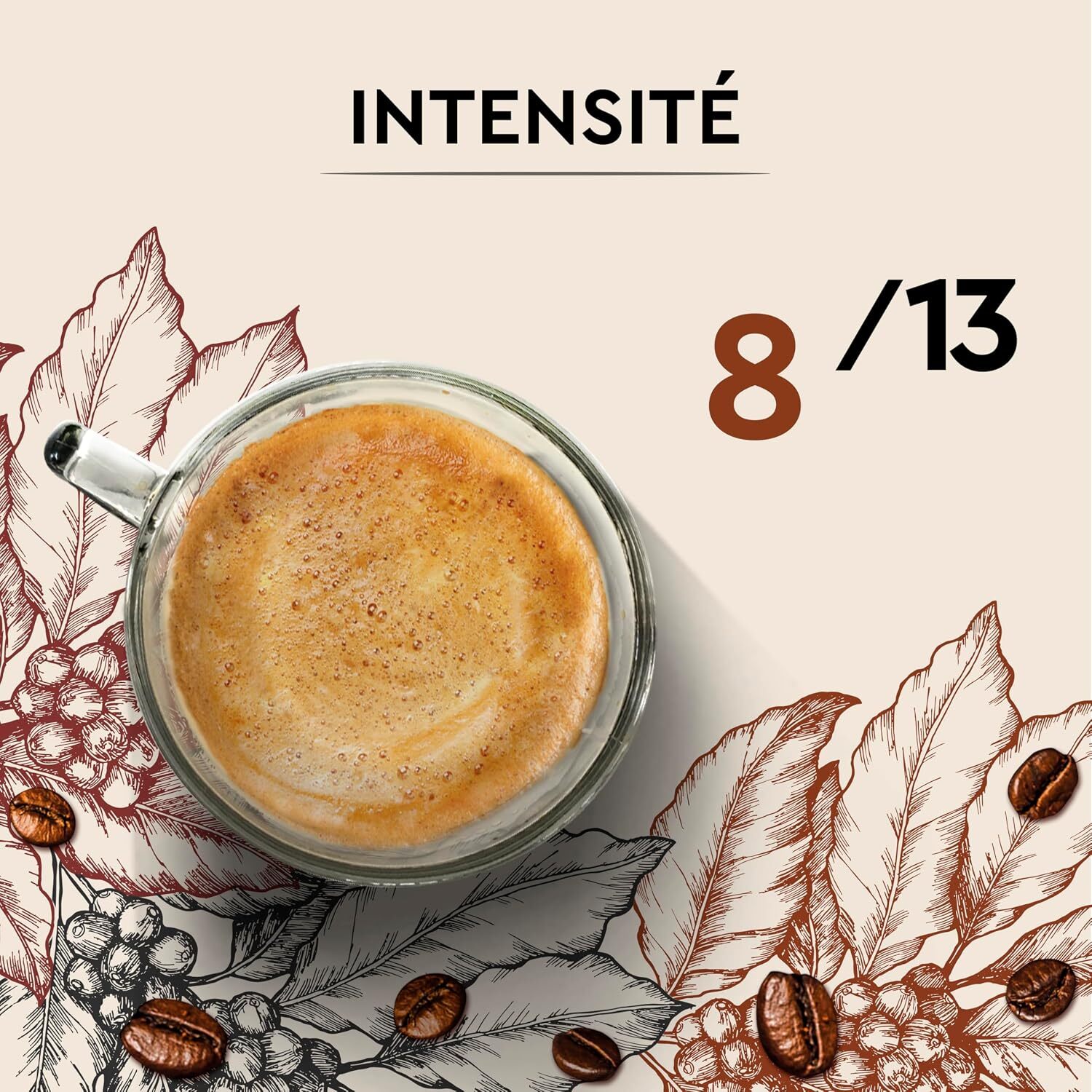 Café Cuvée de caractère x10 - Capsules compatibles Nespresso en aluminium