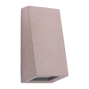 FORLIGHT Aplique de pared exterior Karen Big acabado Cemento IP44 15W E27