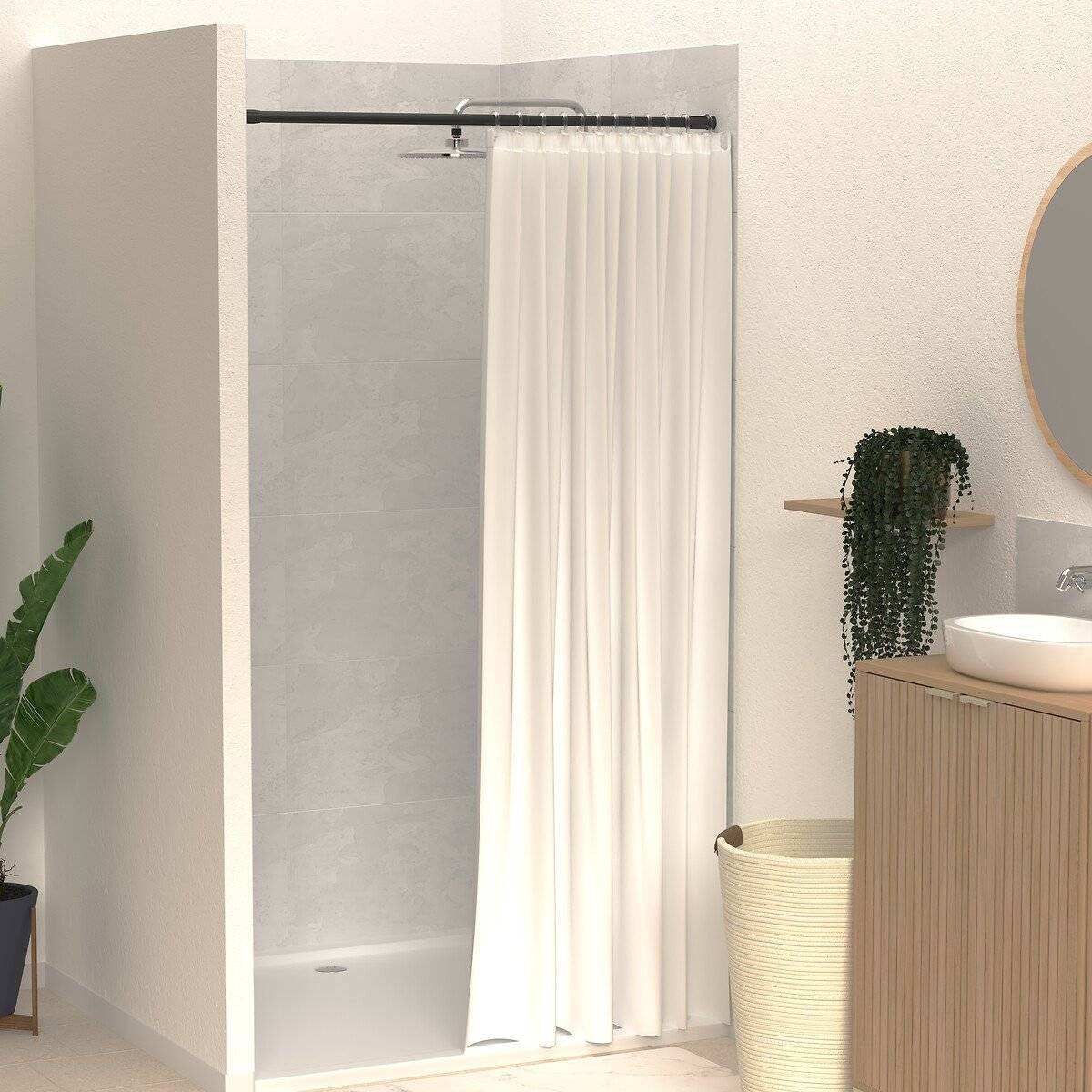 TRINGLE RIDEAU DCH NOIR 120CM