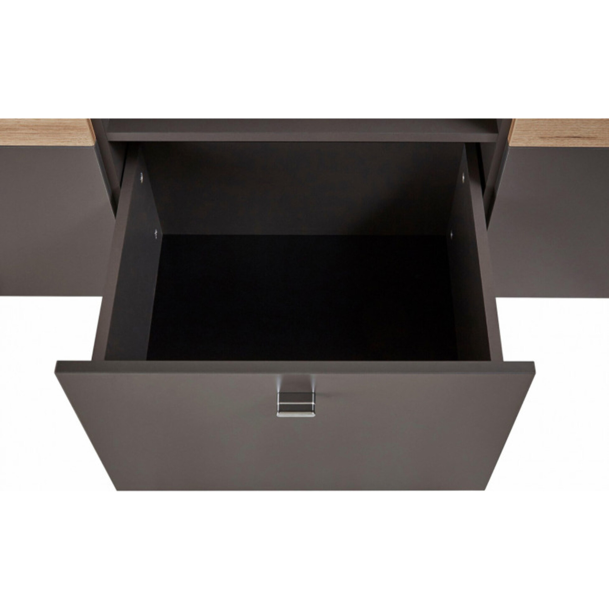Meuble TV gris en bois L150 cm - TONY