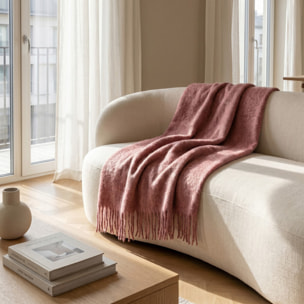 Plaid in poliestere - Rosa