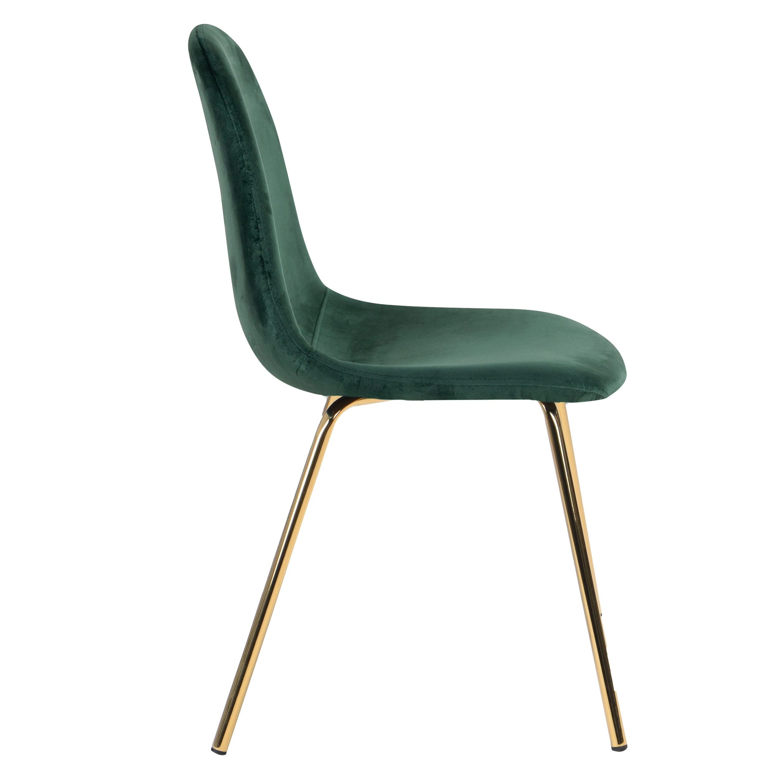 Chaise Skuli en velours vert (lot de 2)