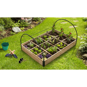 Serre potager 12 compartiments - Bois