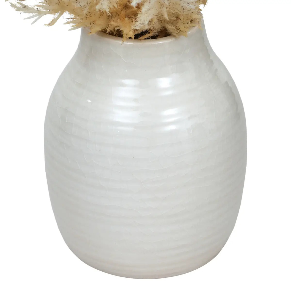 Composition florale James H.36cm blanc