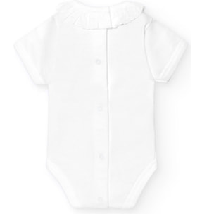 Body bebé manga corta cuello batista