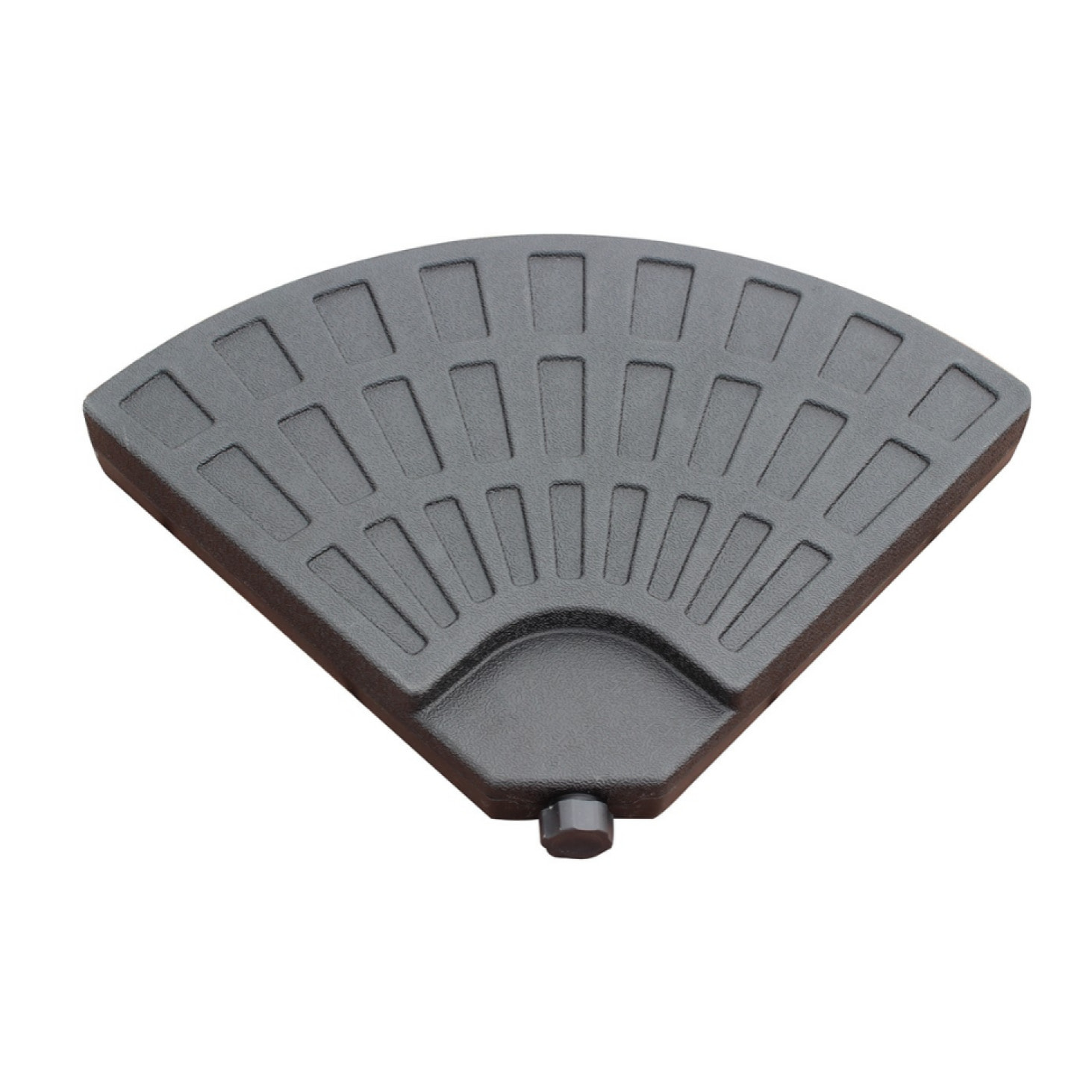 RAFAELA Ensemble parasol  terracotta et 4 dalles à lester