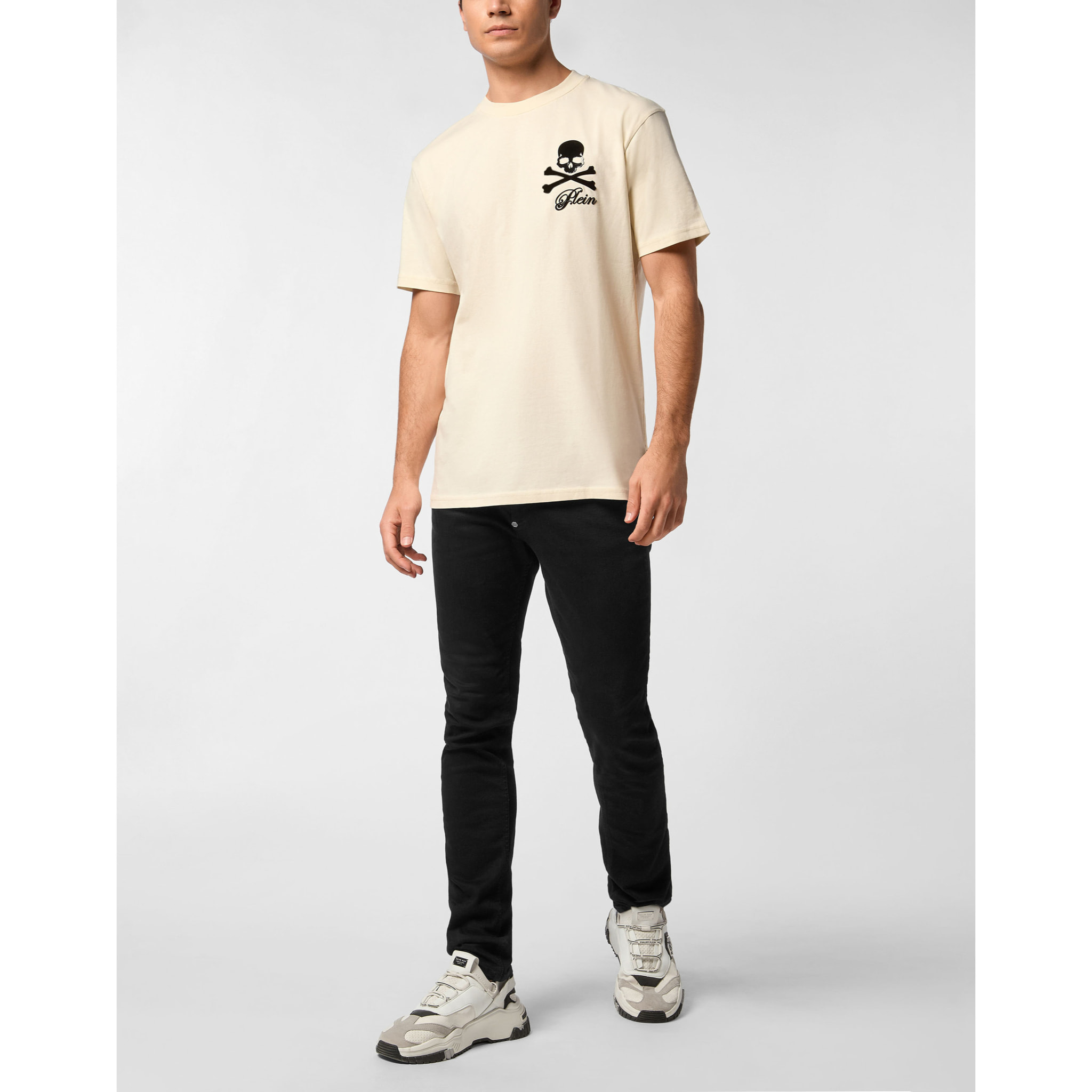 PHILIPP PLEIN Camiseta Cuello Redondo Ls SKULL