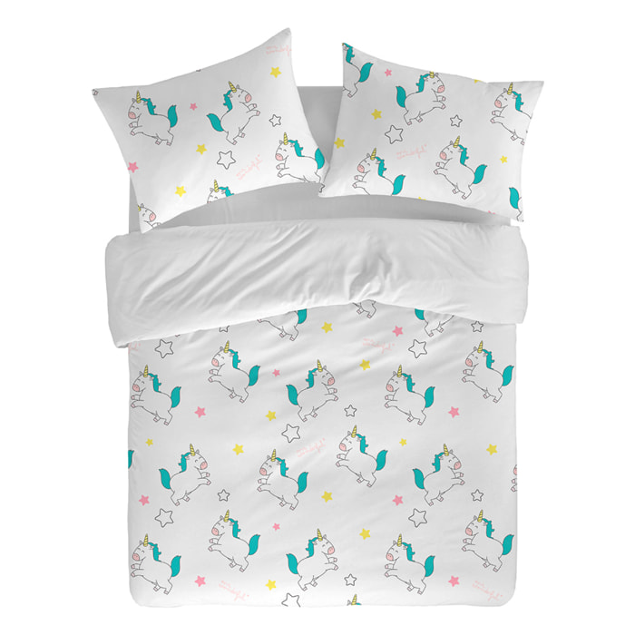Funda nórdica Mr. Wonderful Unicornios - 100% algodón -