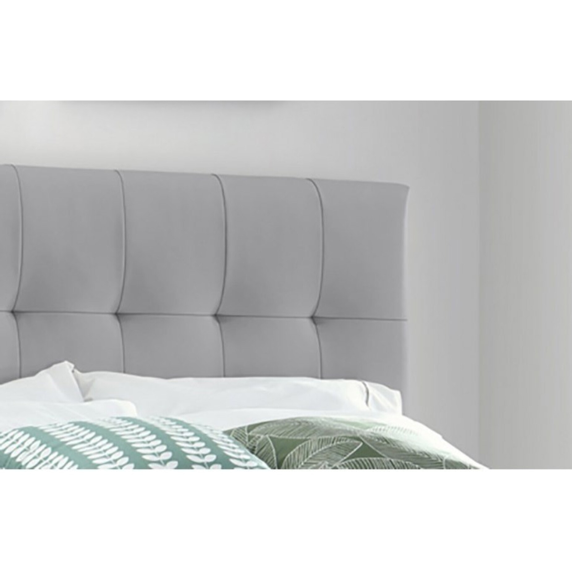 Lit double design capitonné 140 x 190 - BIANCA