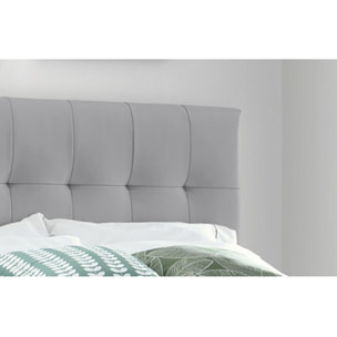 Lit double design capitonné 140 x 190 - BIANCA