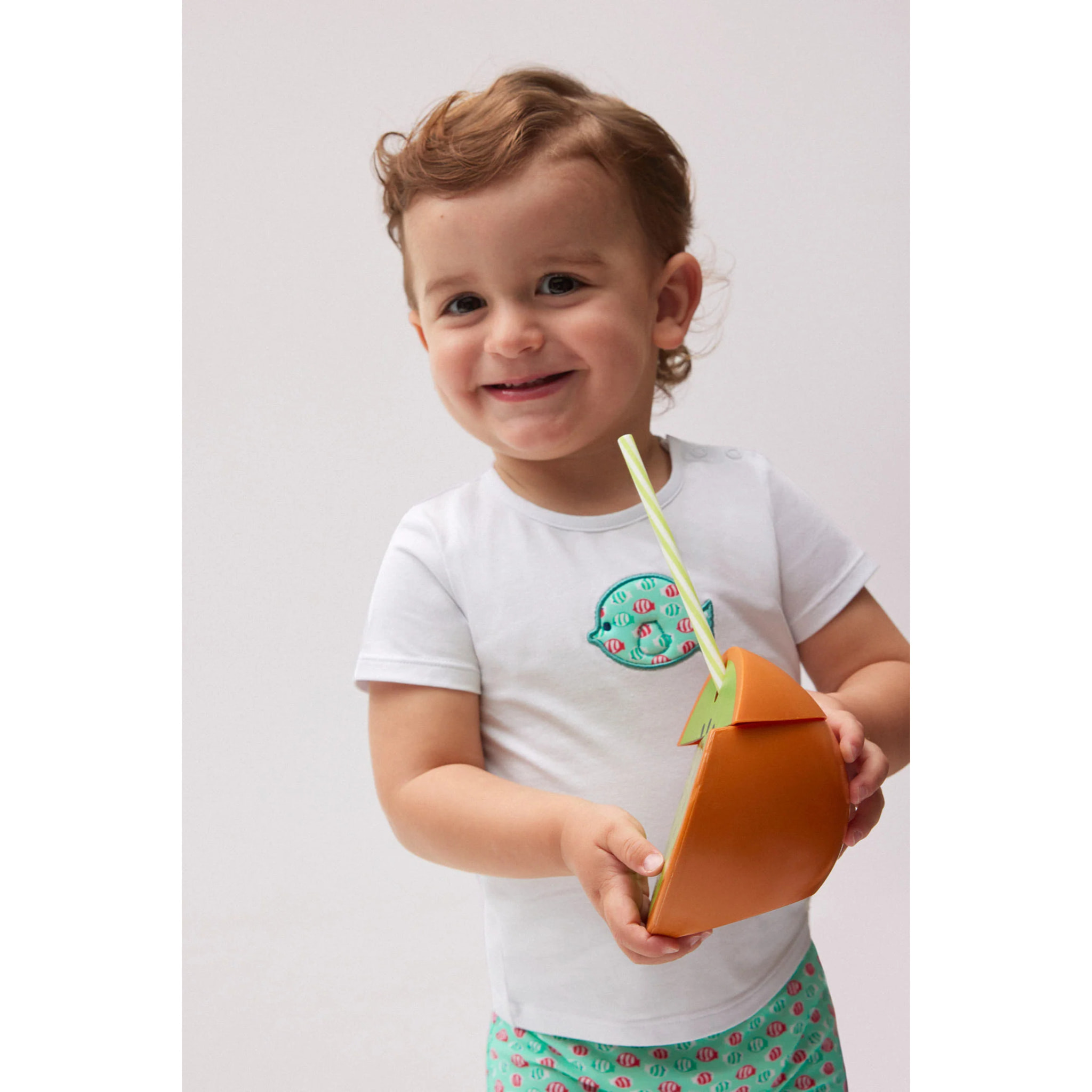 Set costume boxer e maglietta baby fish