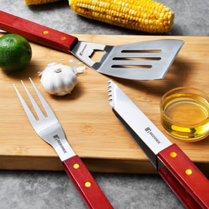 Pack 7 Piezas para Barbacoa Acero Inoxidable BERGNER