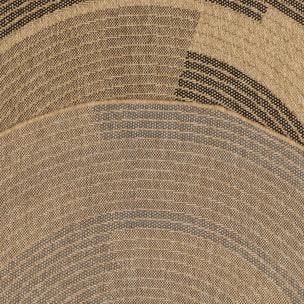 Tapis extérieur tissé kilim rond DOJO