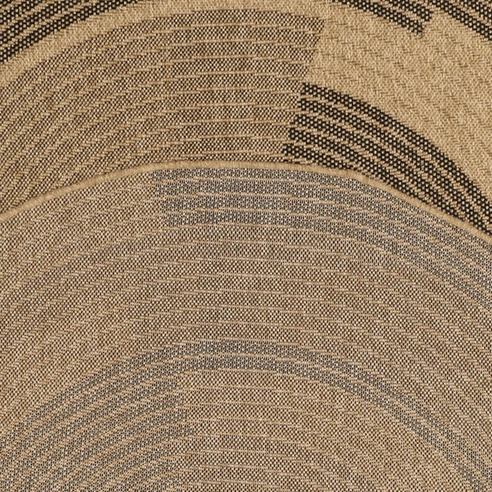 Tapis extérieur tissé kilim rond DOJO