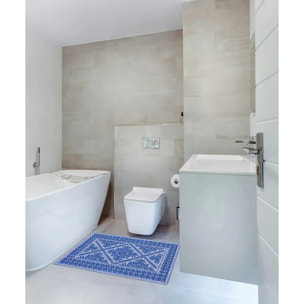 Tappeto Sardo Blu Ingresso Cucina Bagno