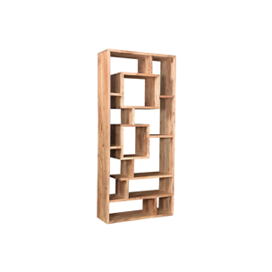 Bibliothèque ouverte design en bois massif L80 cm CHAPMAN
