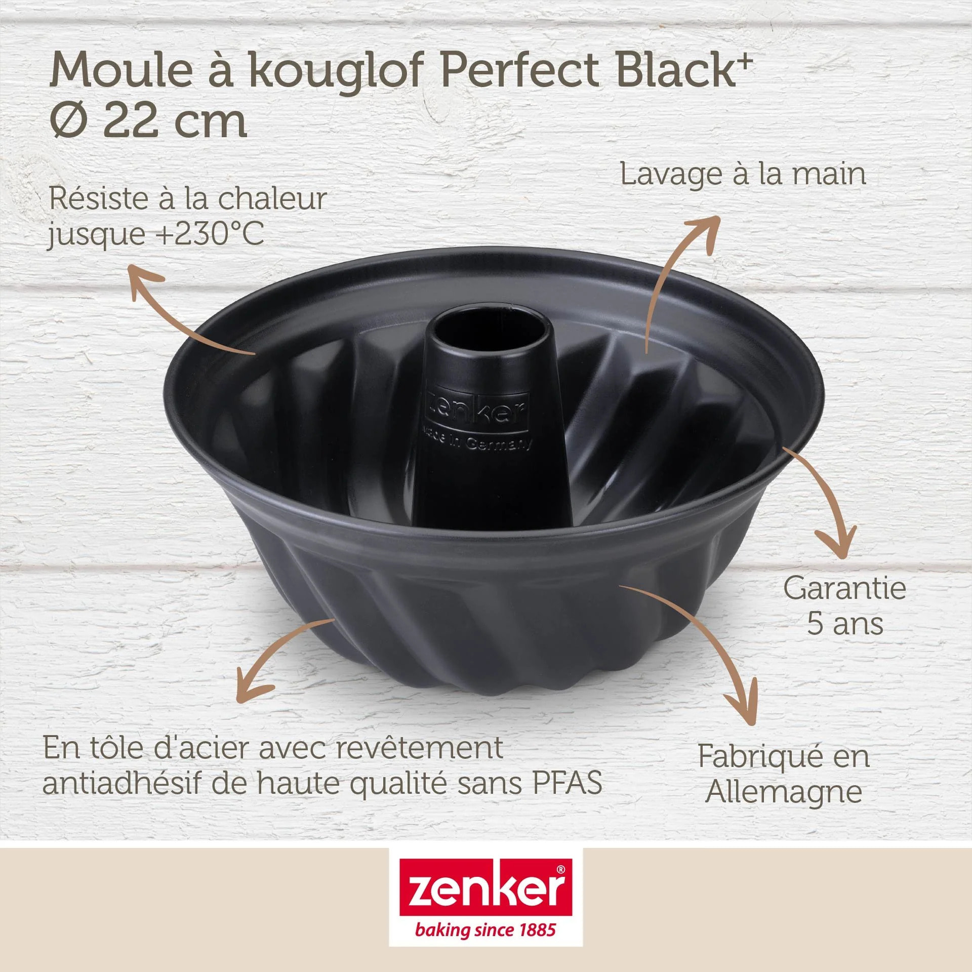 Moule à kouglof Zenker PerfectBack+