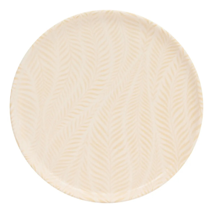 Assiette dessert Gina D22cm creme