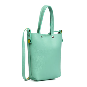 Italia Borsa a tracolla Donna.Pelle autentica Dollaro