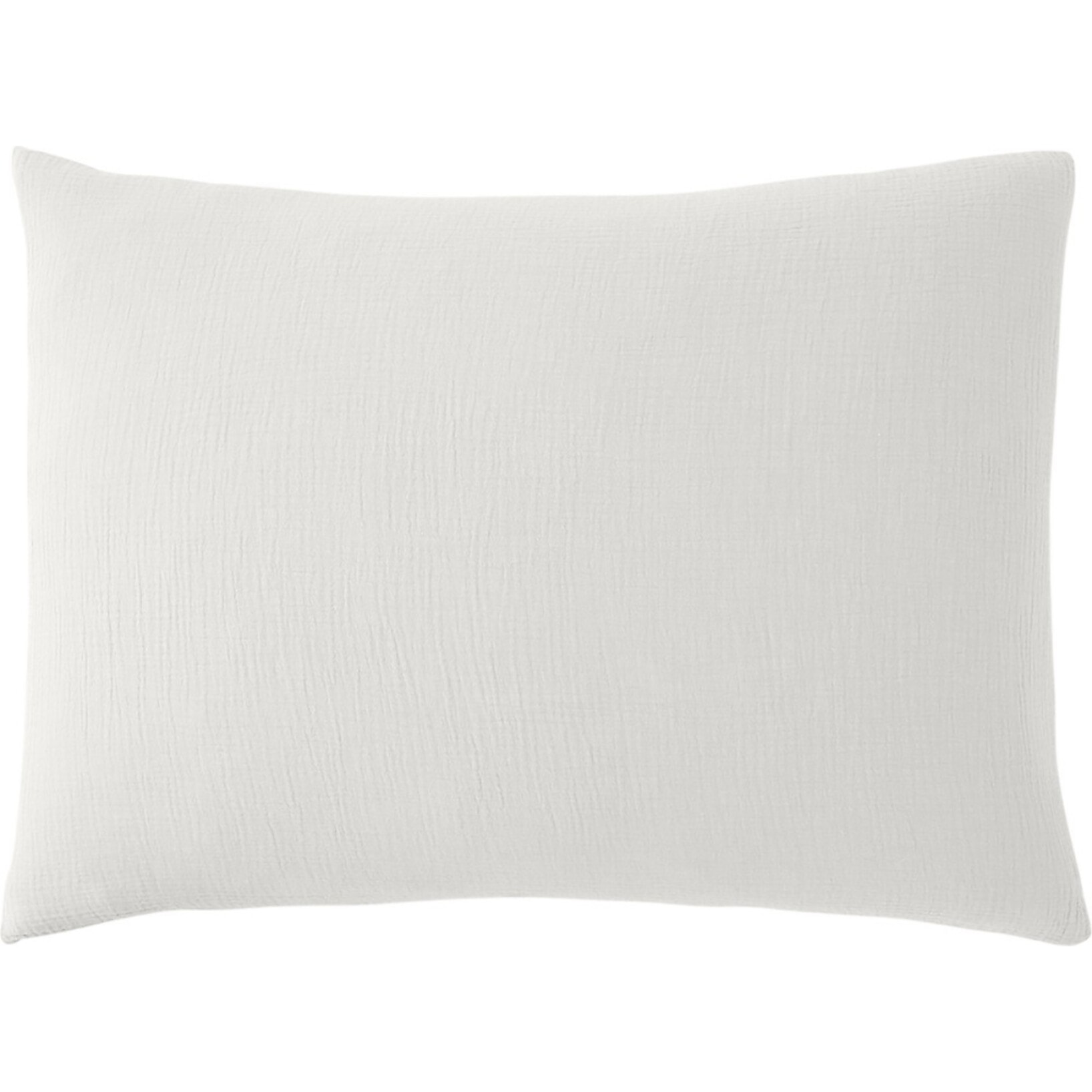 Paire de Taies D'oreiller 100% Gaze De Coton Blanc Pur