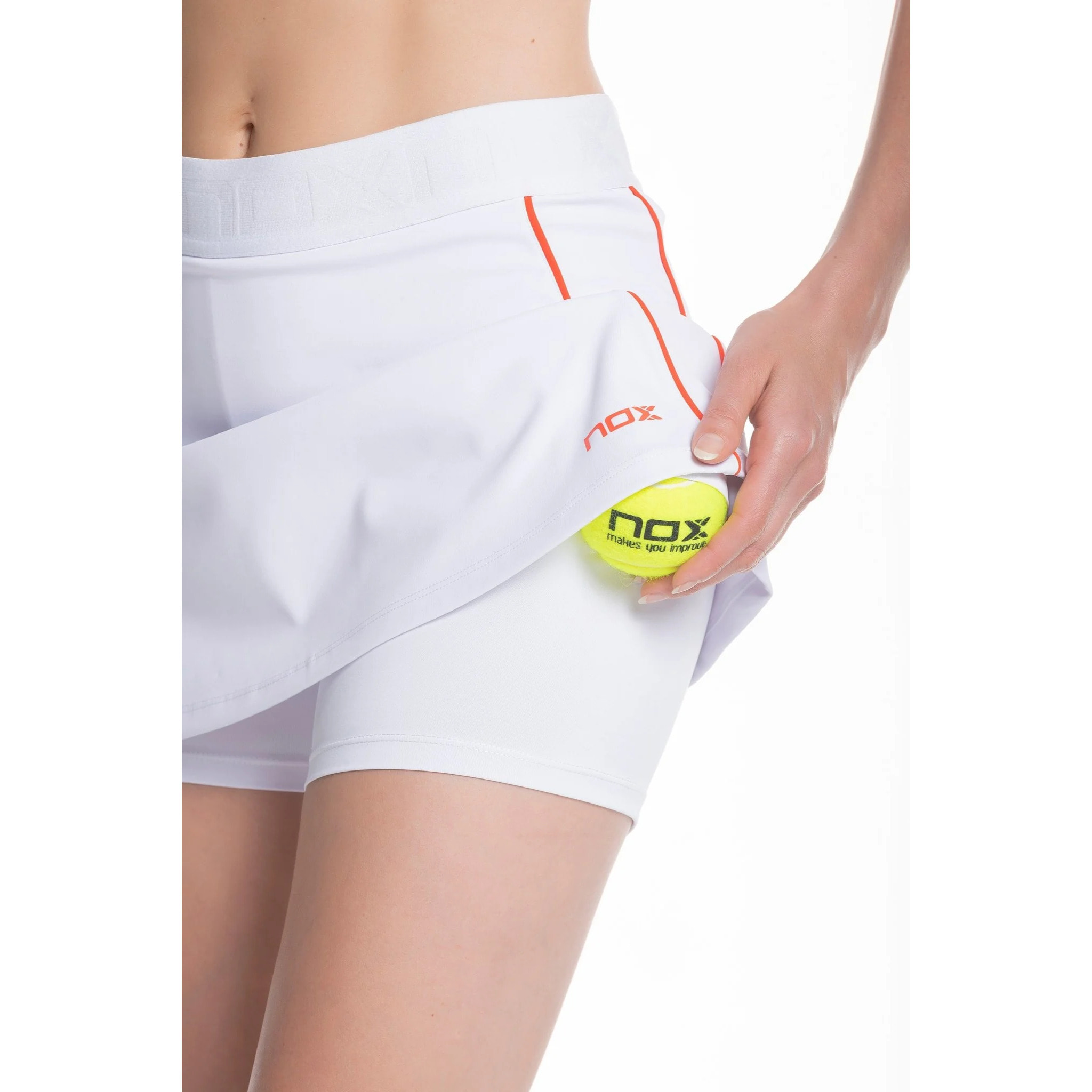 Falda deportiva pádel TEAM blanco