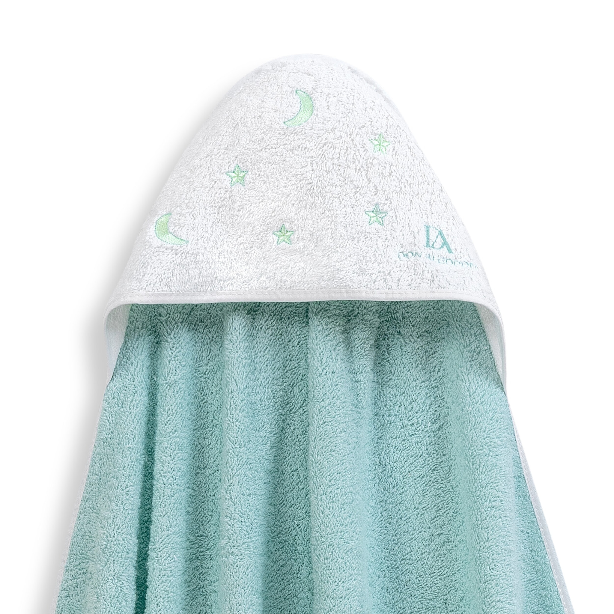 Capa de Baño 1X1  Don Algodon Estrelas Luna Verde