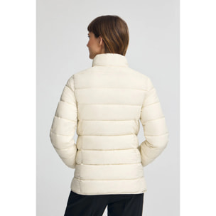 Giubbotto Salma Embroidery ecrù con logo Rigby Go