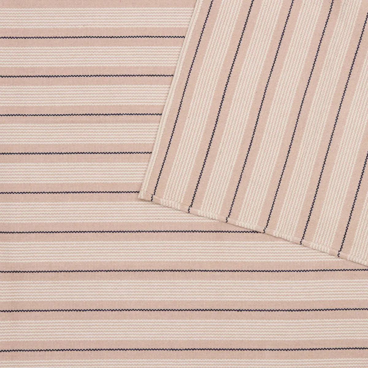 Tapis Groove 170x120cm rayé bleu navy