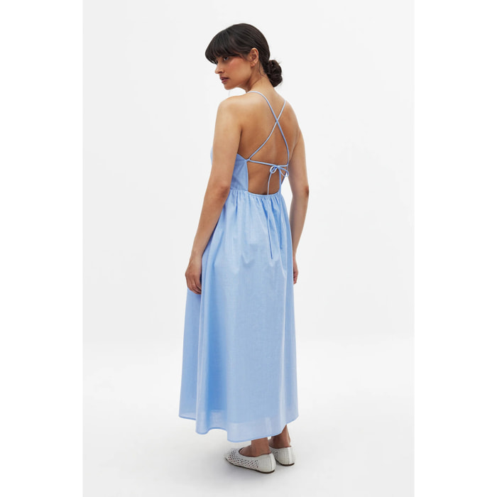 Abito midi con schiena scoperta e lacci Vestiti a schiena scoperta Nakd